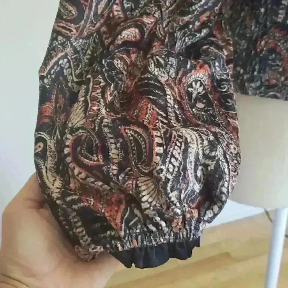 Free People Tie Neck Blouse Size Large